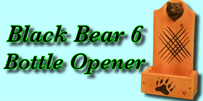 Black Bear, wildlife, very cool Craft beer bottle opener, perfect for a breweries near me 